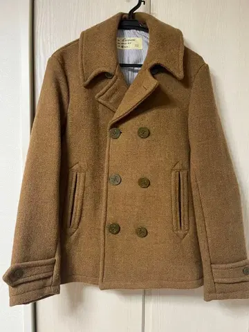 차오패닉 남성용 피코트 40 M 카멜 예비 버튼 포함 울