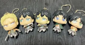 진격의 거인 치비 캐릭터 마스코트 피규어 5체 세트