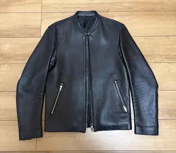 LIDNM 블랙 싱글 라이더 자켓