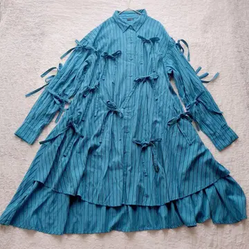 캔디 스트리퍼 WITH RIBBON SHIRT 원피스