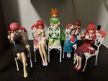 5등분의 신부 5체 세트 앉아있는 피규어