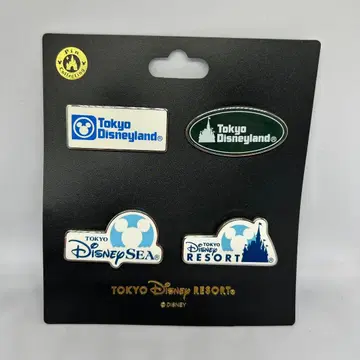 도쿄 디즈니 리조트 한정판 로고 핀 배지