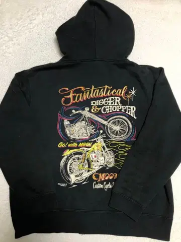 MOON Equipped 문아이즈 풀 집업 후드티 M