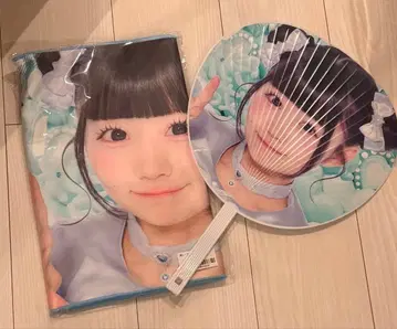 무지개 깃털 미니 폴라로이드 스트랩 부채