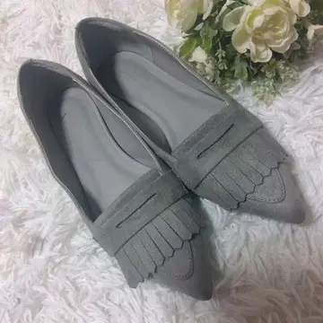 그린 라벨 릴랙싱 플랫슈즈 23.5 그레이