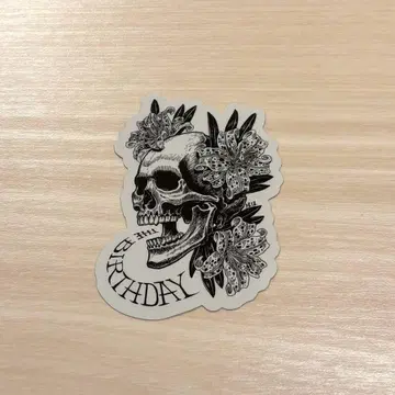 Skull 'n' Lilies 스티커 The Birthday