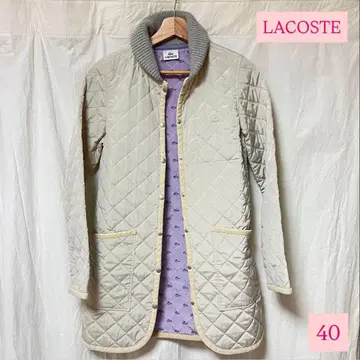 새상품급 LACOSTE 라코스테 퀼팅 자켓 롱 40