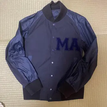 moonagedevilment 네이비 바시티 자켓