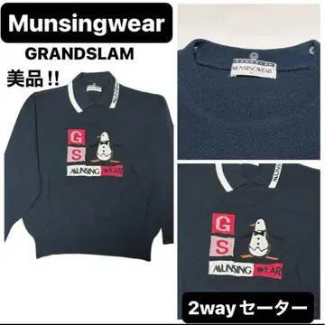 새상품급 Munsing wear 2way 골프웨어 풀오버 스웨터