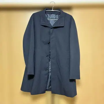 남성용 스탠드 카라 코트 오리히카