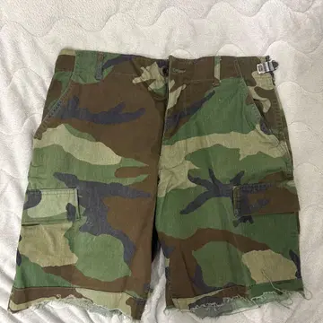 카모 패턴 숏팬츠 조정 가능 벨트 포함