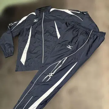 Mizuno 남성용 나일론 자켓 팬츠 저리 상하의 세트