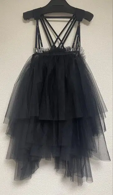 느와르 케이니노미야 튤 서스펜더 뷔스티에 블랙 M