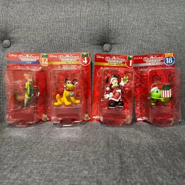 디즈니 해피 복권 크리스마스 오너먼트 캐릭터 4체 세트