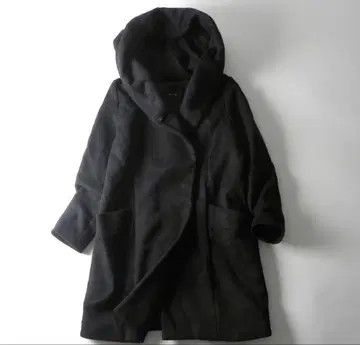 알아바일 울 빅 후드코트 아우터 1 블랙