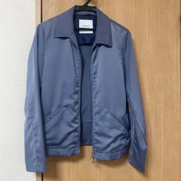 STUDIOUS 오픈 카라 자켓 블루