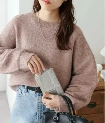 DISCOAT [ WEB 한정판 ] 스팽글 숏 풀오버 핑크