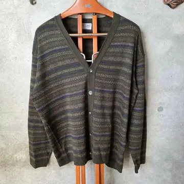 90s 유로 빈티지 이탈리아제 메리노울 가디건 XL 상당