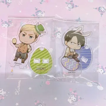 진격의 거인 애니메이트 카페 부활절 아크릴 스탠드 리바이 엘빈