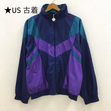 US 구제 의류 MEMBERS ONLY 나일론 자켓 네이비 퍼플