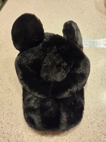 디즈니 미키 귀 달린 퍼 모자