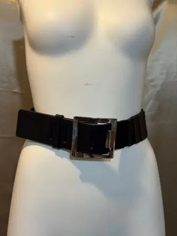 블랙 디자인 벨트 멋진 블랙 가죽 스퀘어