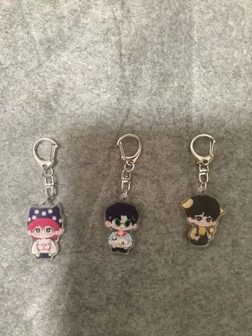캐릭터 키링 3개 세트