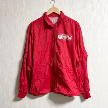 CAPTAINSANTA 풀 집업 나일론 자켓 백 프린트 M