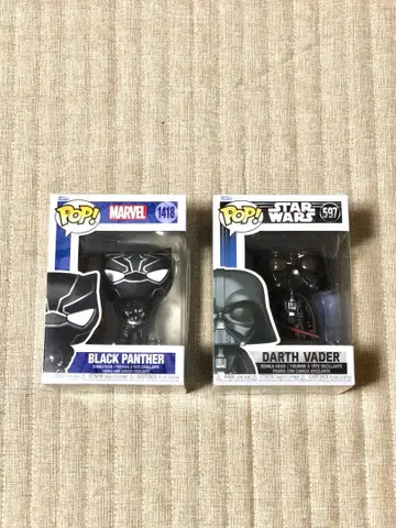[ 아메리칸 코믹스 세트 ] Funko Pop 블랙팬서 & 다스 베이더