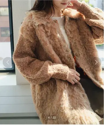 Kastane 웨이브 기모 롱 니트 미스틱