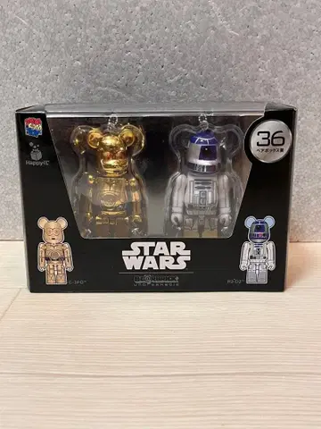 베어브릭 스타 워즈 C-3PO & R2-D2 키링