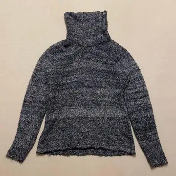 CIVARIZE 지퍼 달린 터틀넥 스웨터 그레이