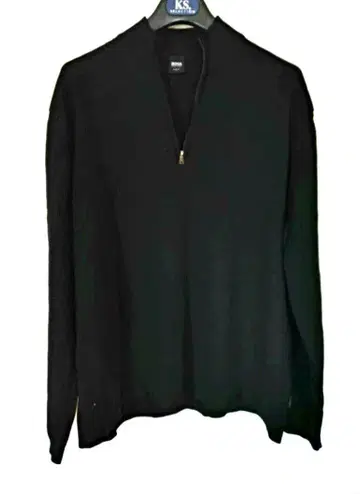 새상품급 Hugo Boss 휴고 보스 블랙 니트 슬림핏 상의