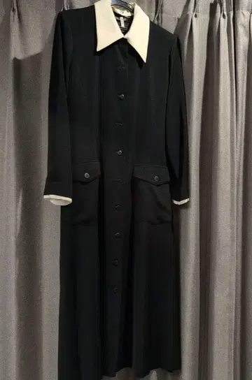 COMMECADUMODE 블랙 롱 원피스