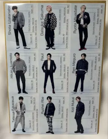 Snow Man 인증서 & A3 클리어 포스터 2장