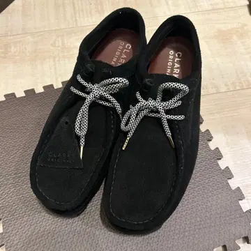 CLARKS 블랙 모카신 40 (25.0 cm)