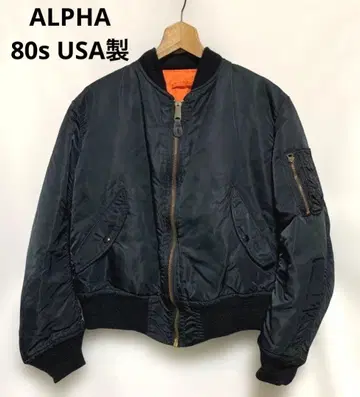 80s USA제 ALPHA INDUSTRIES MA-1 플라이트 자켓