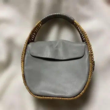 그레이 핸드백 바스켓백