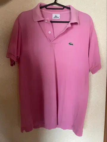 LACOSTE 핑크 피케 셔츠