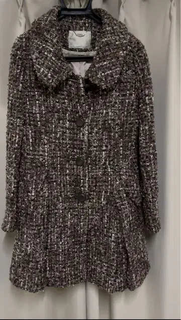 [ ef-de ] 트위드 롱 코트 아우터