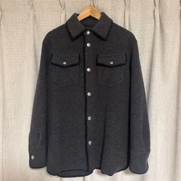 CABaN 울 플리스 스티치 블루종