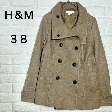 에이치앤엠 [38] 브라운 피코트 숏 더블 버튼