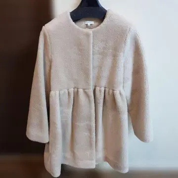 36 요리 yori 모후 보아 코트 베이지 보아 코트