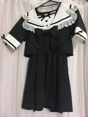 디어마이러브 유메텐보 세일러 원피스 미니 기장