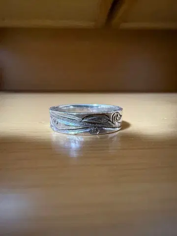실버 925 조각 문양 반지