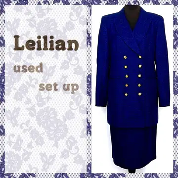 Leilian 레리안 올 패턴 셋업 자켓 & 스커트 빅 사이즈