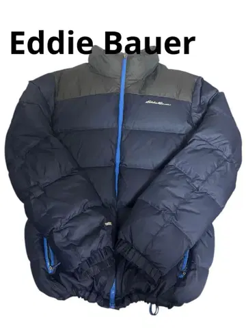 Eddie Bauer 다운 자켓 M 네이비/그레이