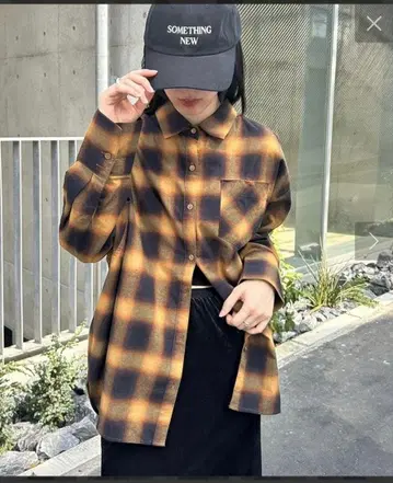 새상품 mystic 체크 셔츠