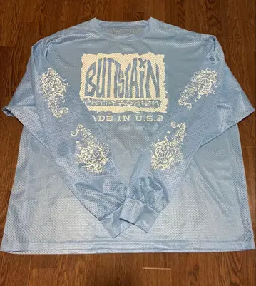 Buttstain 버트스테인 메쉬 롱 T