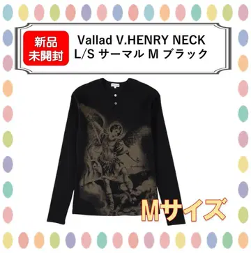 [ 새상품 ] Vallad V.HENRY NECK L/S 써멀 M 블랙